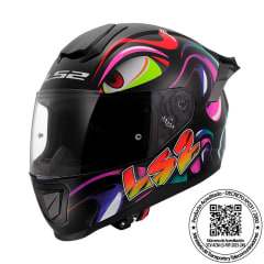 CASCO LS2 FF802 FLASH II MUTANT NEGRO MATTE