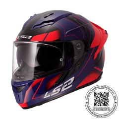 CASCO LS2 FF806 FUSION NEXUS AZUL ROJO MATE