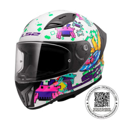 CASCO LS2 FF810 VIGO SPACE ATTACK BLANCO MORA