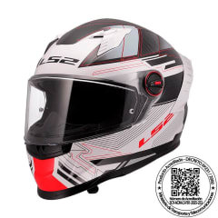 CASCO LS2 FF816 COSMOS DIGITAL BLANCO NEGRO ROJO