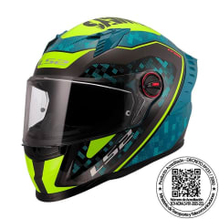 CASCO LS2 FF816 COSMOS STRIKE AZUL AMARILLO