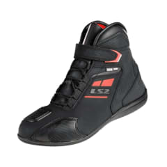 BOTA LS2 GARRA NEGRA ROJA MUJER | PROTECCIÓN Y RENDIMIENTO PARA MOTOCICLISTAS