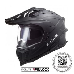 CASCO LS2 MX701 EXPLORER NEGRO MATE | AVENTURA, SEGURIDAD Y MÁXIMO CONFORT