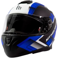 Casco de Moto MT Helmets Targo IVY D7 Azul Mate