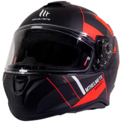 Casco de Moto MT Helmets Targo Veneris A4 Rojo Mate