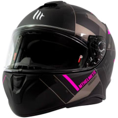 Casco De Moto Mt Helmets Targo Veneris B8 Rosa Mate