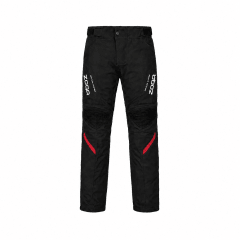PANTALÓN PARA MOTO SAFE DRIVE SPORT NEGRO ROJO BICAPA CON PROTECCIONES