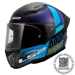 CASCO LS2 FF810 VIGO SHIFT NEGRO AZUL MATTE