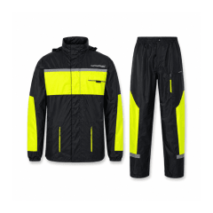 TRAJE DE LLUVIA IMPERMEABLE PARA MOTO REFLECTANTE 2 PIEZAS