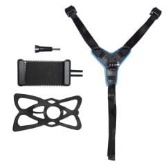 Set de accesorios para camaras de acción adhesivo barbilla casco moto XSF-150A