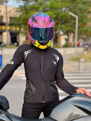 Chaqueta para moto mujer con protecciones tiger racing tr-h5s