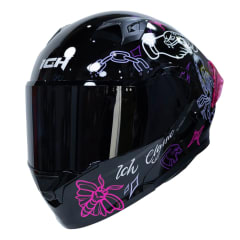 CASCO ICH 3120 TRADICIONAL LILA SM | CASCO ABATIBLE CERTIFICADO DOT 3CV CON VISOR SOLAR