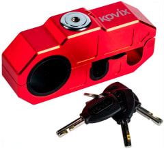 CANDADO MANILLAR PARA MOTO KOVIX CON ALARMA 120DB KHL-R 10MM | SEGURIDAD VISIBLE Y EFECTIVA