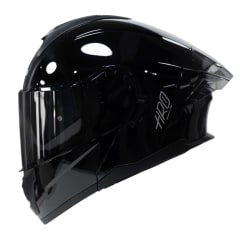 CASCO HRO 3480DV SOLID NEGRO BRILLO | CASCO ABATIBLE CERTIFICADO DOT CON VISOR SOLAR