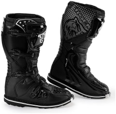 Botas para moto tiger racing tr-E001 negro motocross enduro