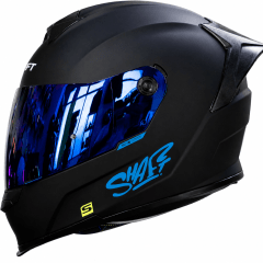 CASCO SHAFT 502SP SOLID NEGRO AZUL | CASCO INTEGRAL CERTIFICADO DOT ACREDITADO