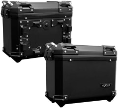 Maletas laterales moto 4rs V38 tipo aluminio 56lts negra