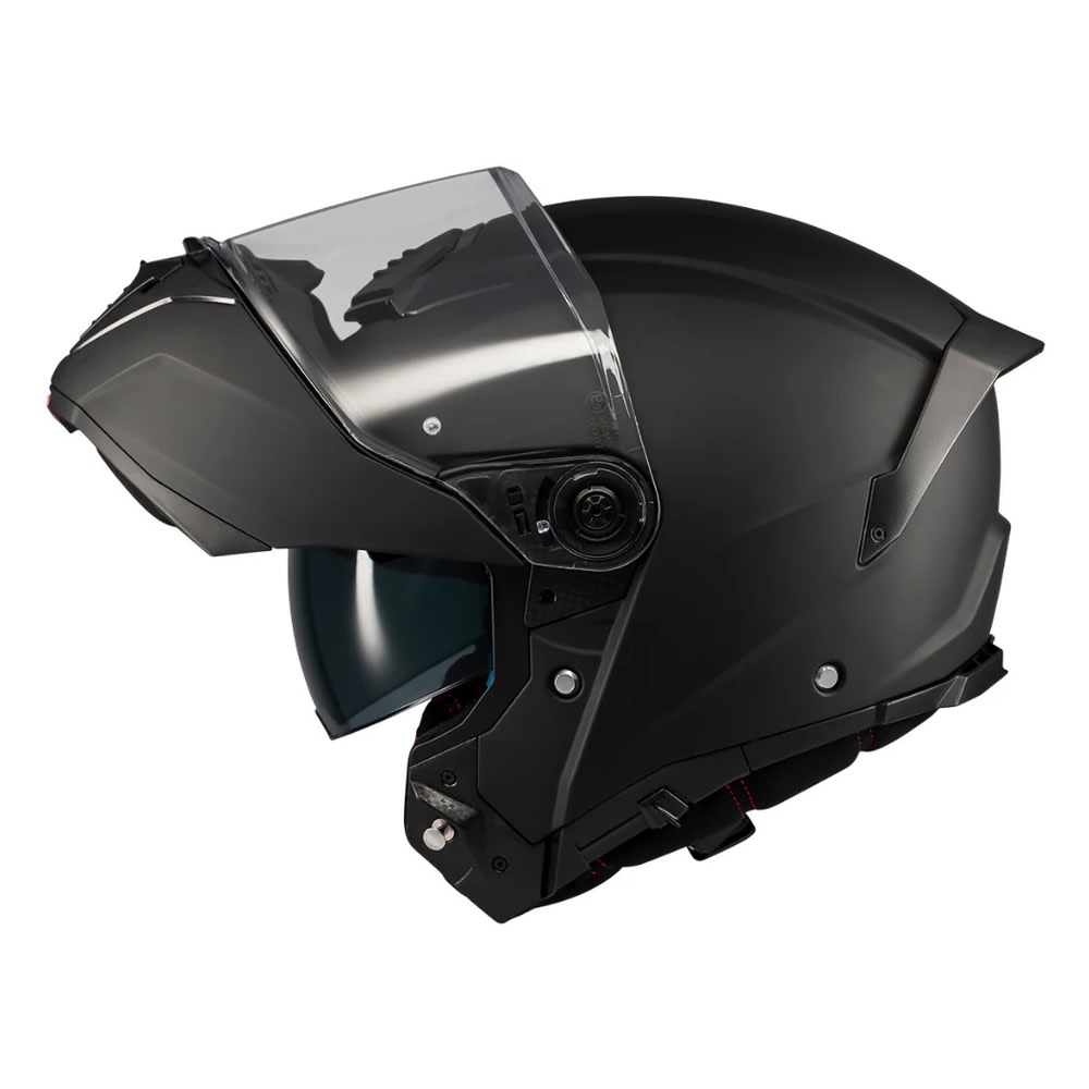 CASCO MT HELMETS ATOM 2 SV NEGRO MATE | CASCO ABATIBLE CERTIFICADO ECE 22.06 CON VISOR SOLAR2
