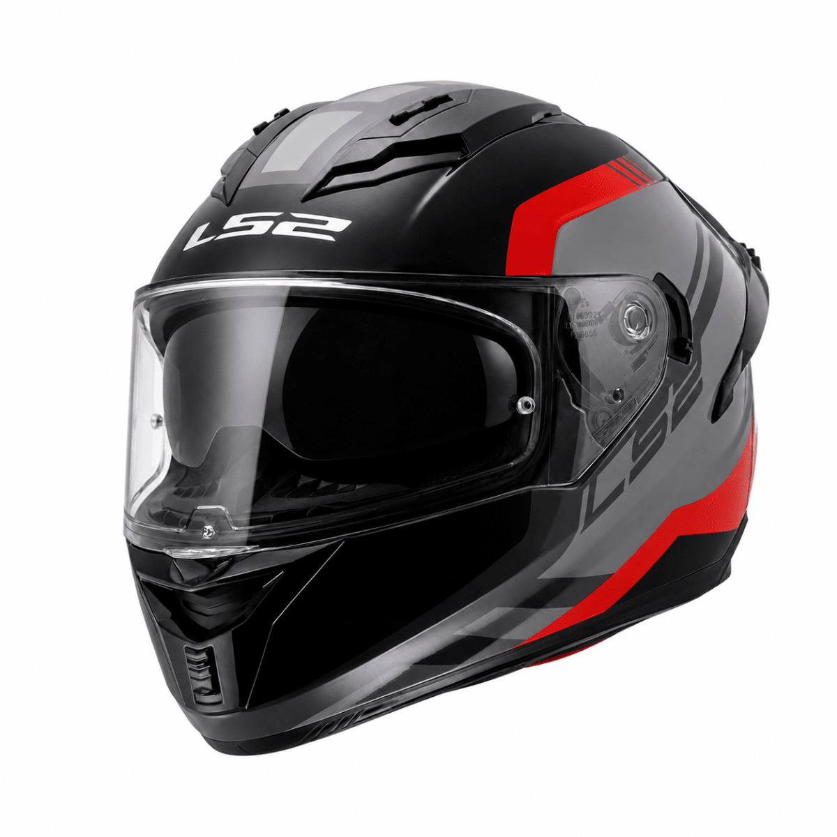 CASCO LS2 FF806 FUSION BLURE GRIS ROJO MATE | SEGURIDAD DE ALTO NIVEL1