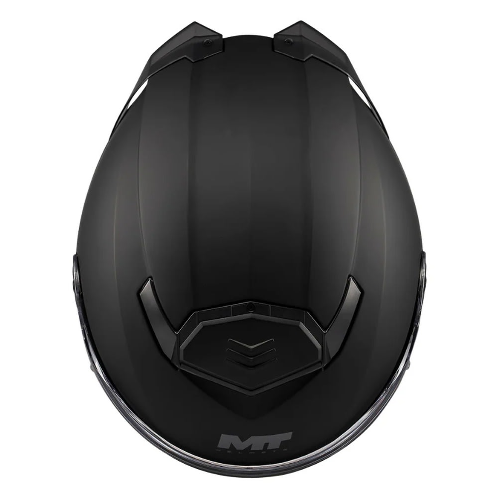 CASCO MT HELMETS ATOM 2 SV NEGRO MATE | CASCO ABATIBLE CERTIFICADO ECE 22.06 CON VISOR SOLAR3
