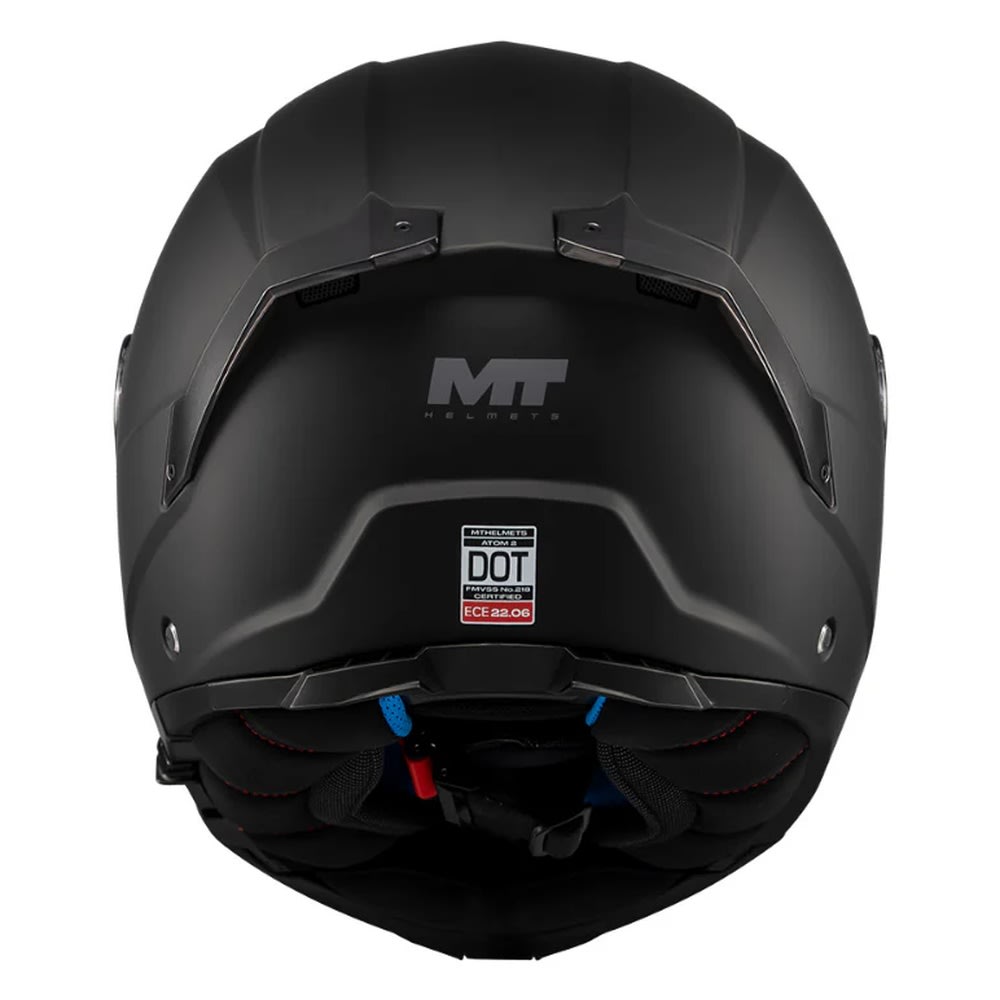 CASCO MT HELMETS ATOM 2 SV NEGRO MATE | CASCO ABATIBLE CERTIFICADO ECE 22.06 CON VISOR SOLAR5
