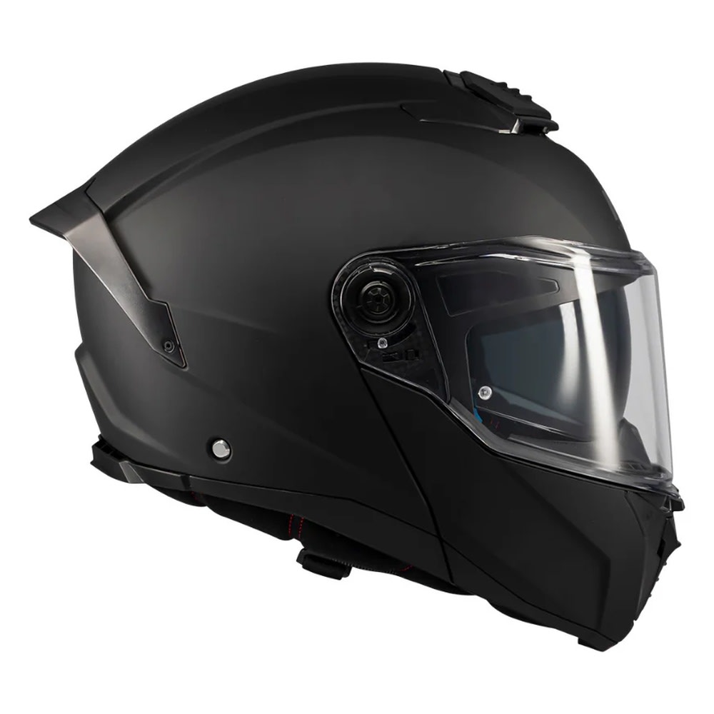 CASCO MT HELMETS ATOM 2 SV NEGRO MATE | CASCO ABATIBLE CERTIFICADO ECE 22.06 CON VISOR SOLAR7