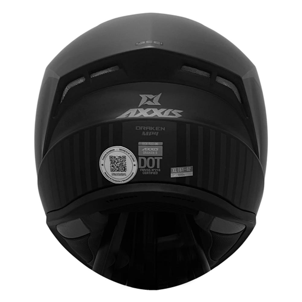 CASCO AXXIS FF112D DRAKEN S MP4 B NEGRO MATE | CASCO INTEGRAL CERTIFICADO ECE 22.067
