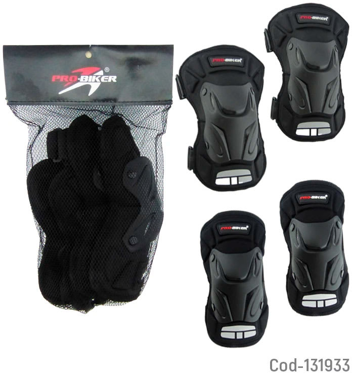 Rodilleras Y Coderas Marca pro-biker - Negro1