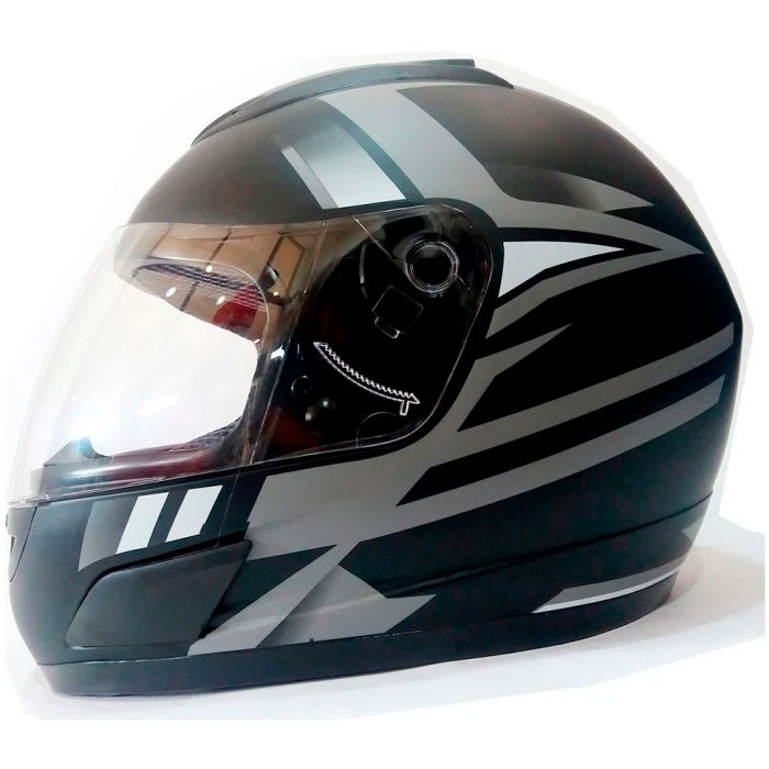 Casco Ghb 626 Integral Herro Negro Gris Matte1