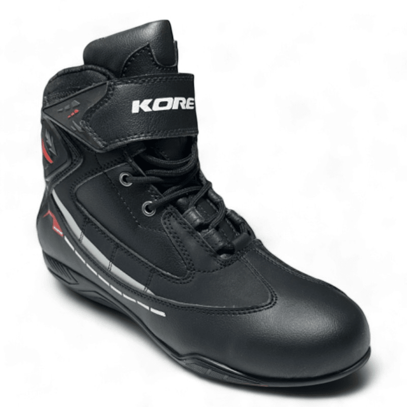 BOTA KORE WARM-UP NEGRO ROJO | PROTECCIÓN Y CONFORT PARA RODAR TODO EL AÑO3