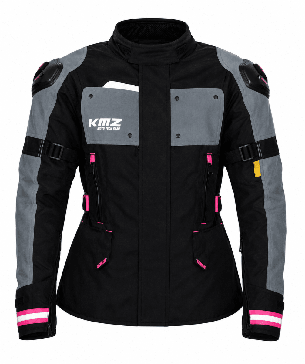 CHAQUETA MUJER KMZ SAHARA NEGRO ROSADO | COBERTURA SUPERIOR1