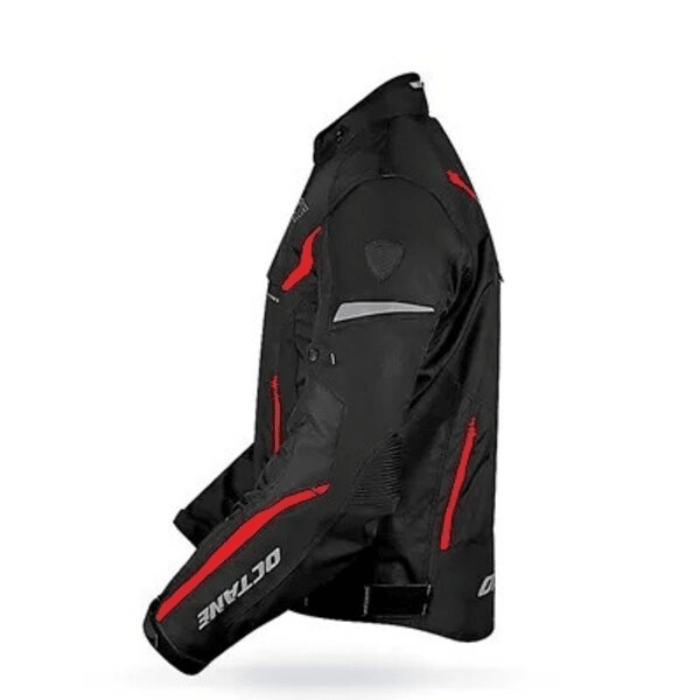 CHAQUETA OCTANE CONTRACT NEGRO ROJO | PROTECCIÓN Y CONFORT PARA CADA KILÓMETRO2