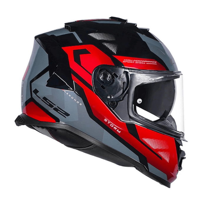 CASCO LS2 FF800 STORM II KRONOS ROJO GRIS2