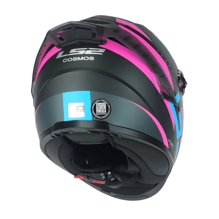 CASCO LS2 FF816 COSMOS MODOK NEG ROSA MATE ST2