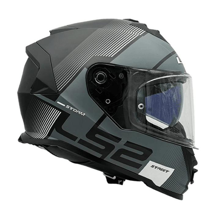 CASCO LS2 FF800 STORM II EPIC NEGRO BLANCO MATE1