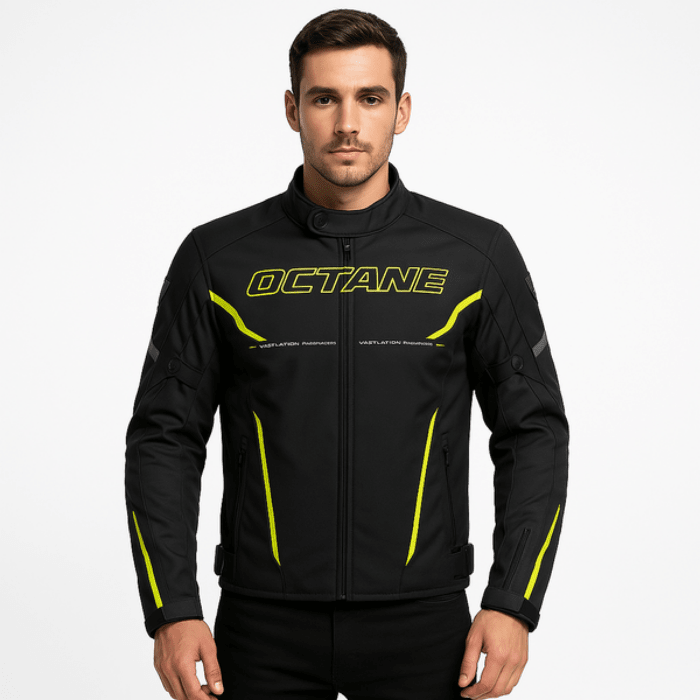 CHAQUETA OCTANE CONTRACT AMARILLO FLÚOR | ALTA VISIBILIDAD PARA UNA CONDUCCIÓN MÁS SEGURA2
