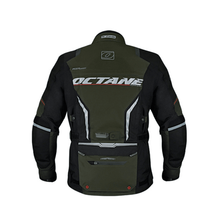 Chaqueta Moto Octane Hurricane verde oscuro2