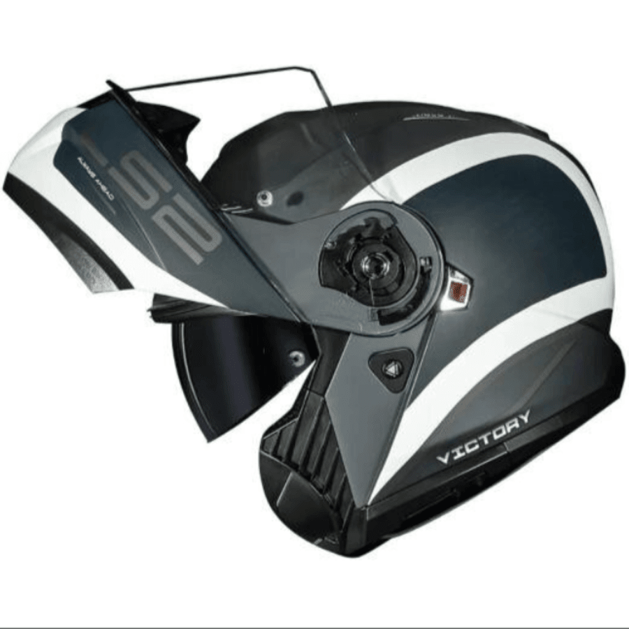 CASCO LS2 FF908 STROBE II VICTORY GRIS AZUL ARENA MATE | CERTIFICADO ECE 22.063