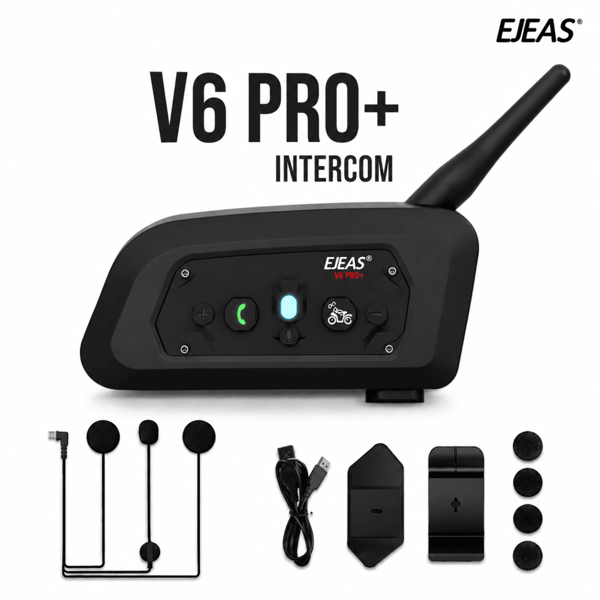 INTERCOMUNICADOR EJEAS V6 PRO+ | COMUNICACIÓN SIN LÍMITES EN CADA RUTA1