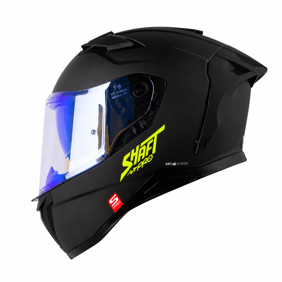 CASCO SHAFT PRO 606SP SOLID NEGRO AMARILLO INTEGRAL CON SUN VISOR | SEGURIDAD Y ESTILO DEPORTIVO1
