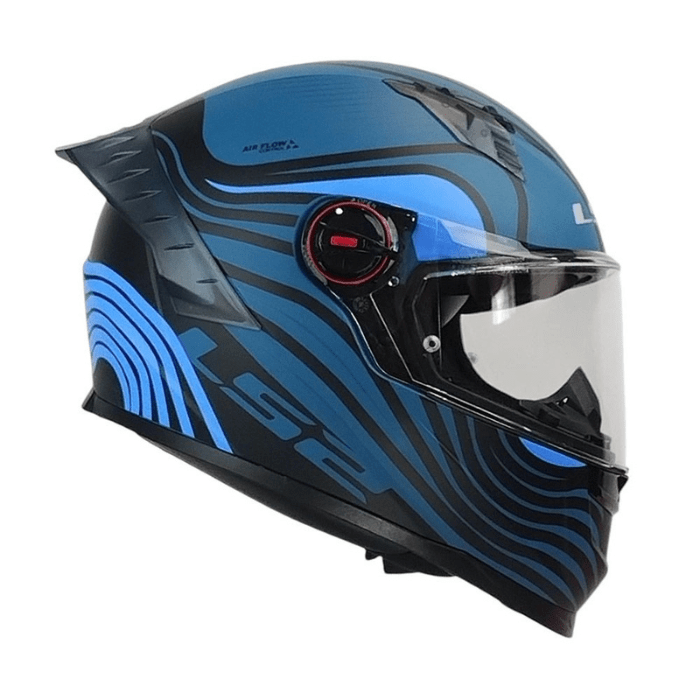 CASCO LS2 FF816 COSMOS BEATS NEGRO AZUL MATE3