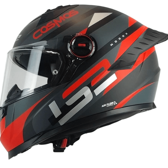 CASCO LS2 FF816 COSMOS MODOK NEG ROJO MATE ST3