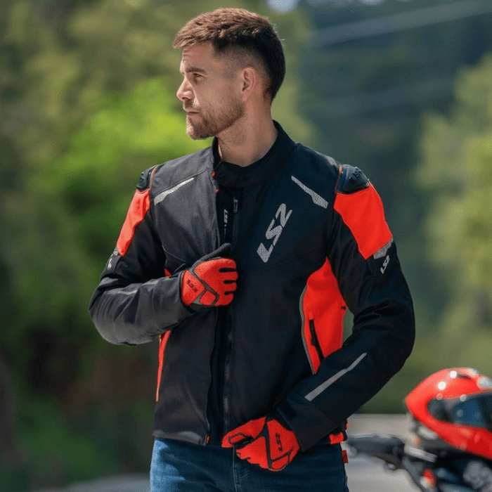 CHAQUETA LS2 ZOOM NEGRA ROJA3