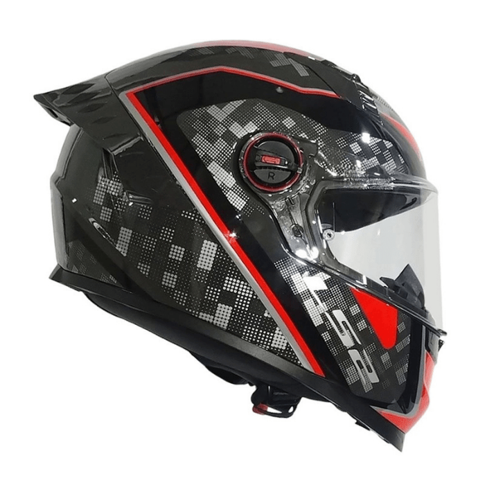 CASCO LS2 FF816 COSMOS STRIKE GRIS ROJO | CERTIFICADO ECE 22.063