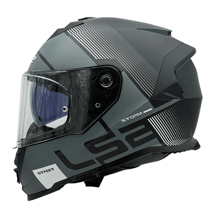 CASCO LS2 FF800 STORM II EPIC NEGRO BLANCO MATE2