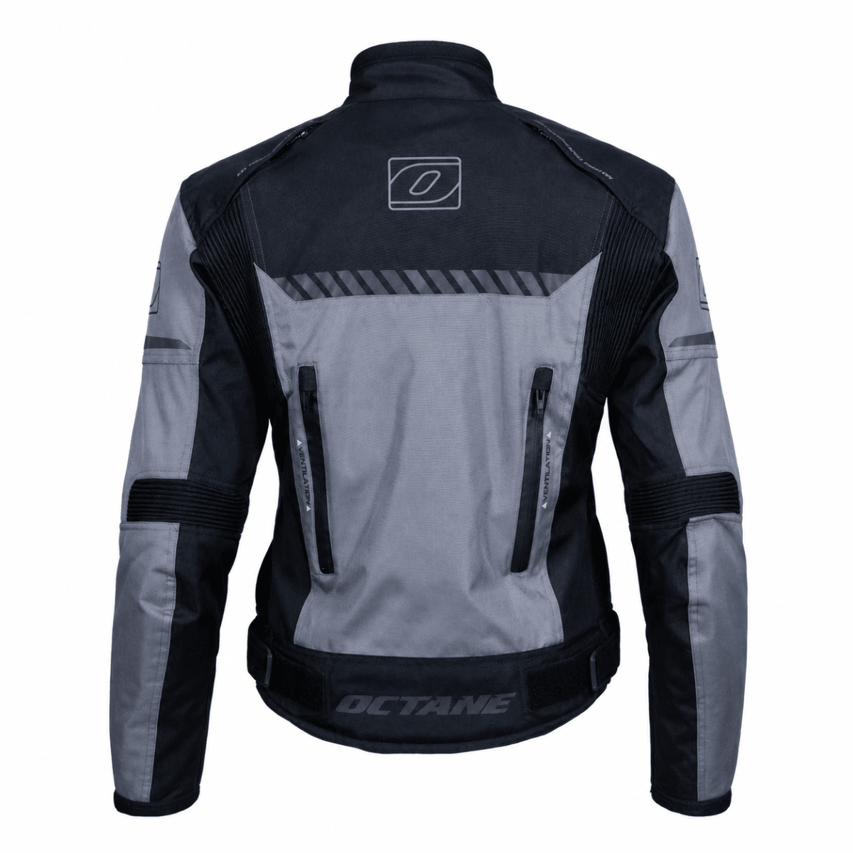 CHAQUETA OCTANE ARIZONA LADY NEGRO GRIS | PARA LAS MOTOCICLISTAS QUE NO SE DETIENEN2