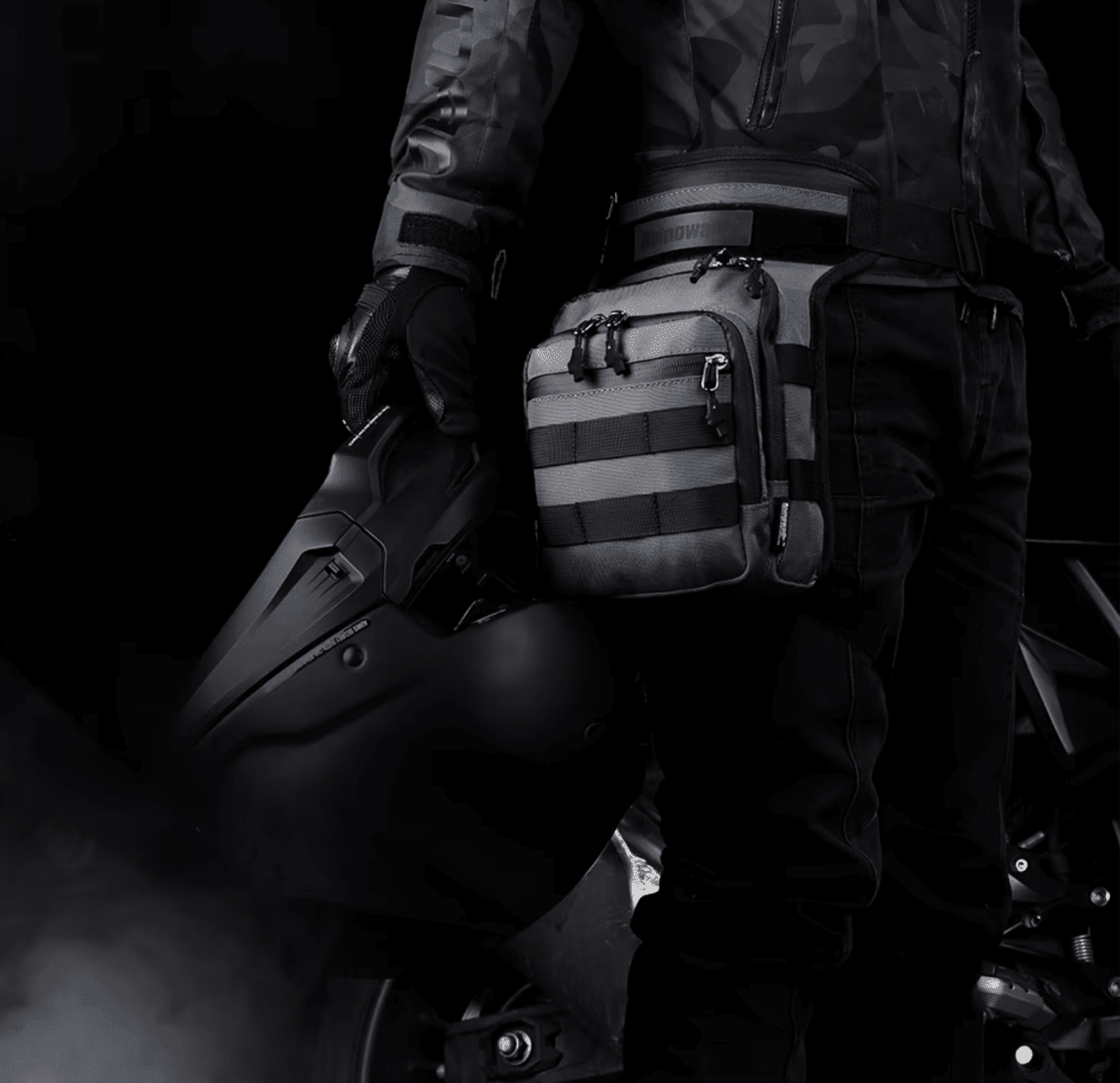 Muslera para moto Rhinowalk MT102 multifuncional 3 litros3