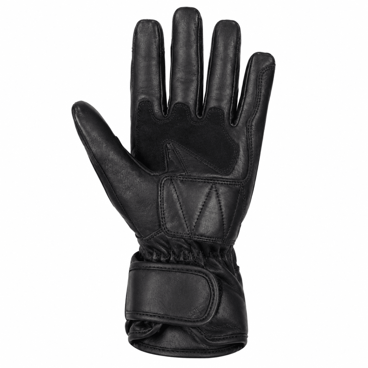 GUANTES CUERO NEGRO LARGO PROTECCIÓN NUDILLOS | SEGURIDAD PARA CADA RUTA2