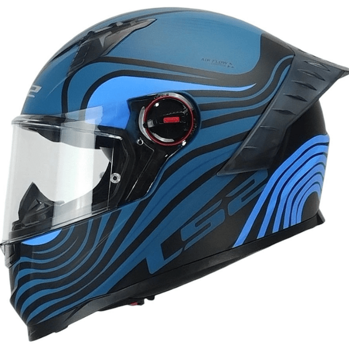 CASCO LS2 FF816 COSMOS BEATS NEGRO AZUL MATE4