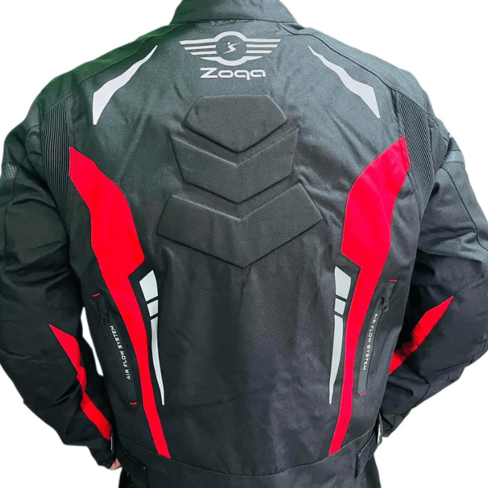Chaquetas Para Motociclistas Safe Drive, Negra Rojo4